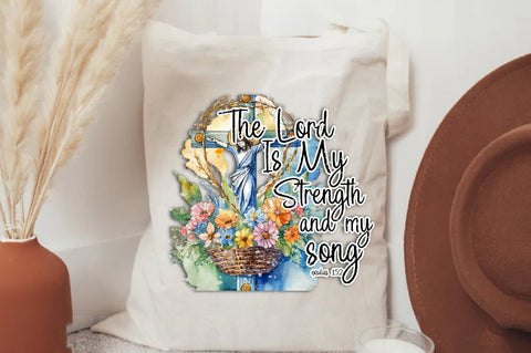 The lord is my strength and my song exodus 15:2 png sublimation design download, Christian png, Faith png, sublimate designs download Sublimation Jagonath Roy 