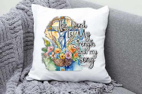 The lord is my strength and my song exodus 15:2 png sublimation design download, Christian png, Faith png, sublimate designs download Sublimation Jagonath Roy 
