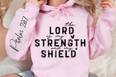 The Lord Is My Strength Sleeve SVG Design SVG Regulrcrative 