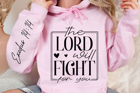 The Lord Will Fight For You Sleeve SVG Design SVG Regulrcrative 