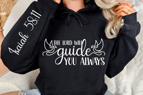 The Lord Will Guide You Always Sleeve SVG Design SVG Regulrcrative 