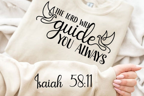 The Lord Will Guide You Always Sleeve SVG Design SVG Regulrcrative 