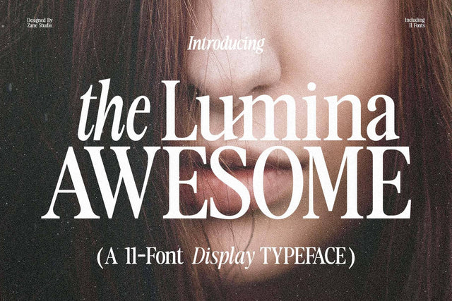 The Lumina Awesome Font Zane Studio55 