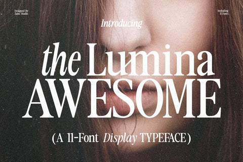 The Lumina Awesome Font Zane Studio55 