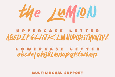 The Lumion – A Stylish Brush Font Font Dm Letter Studio 