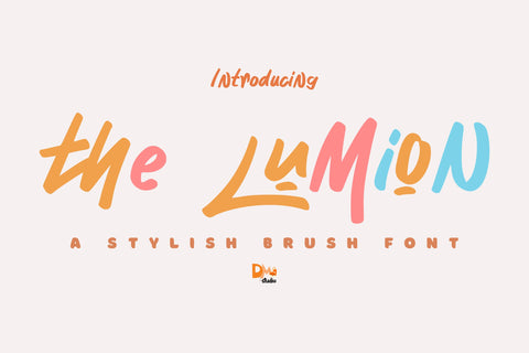 The Lumion – A Stylish Brush Font Font Dm Letter Studio 