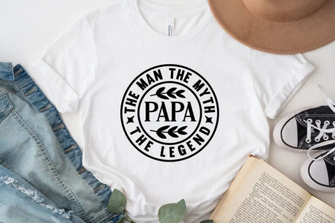 The Man The Myth The Legend PAPA SVG Angelina750 