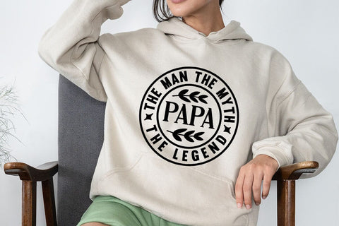 The Man The Myth The Legend PAPA SVG Angelina750 