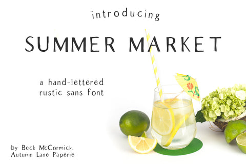 The Market Duo - Rustic Farmhouse Sans & Serif Font Beck McCormick 