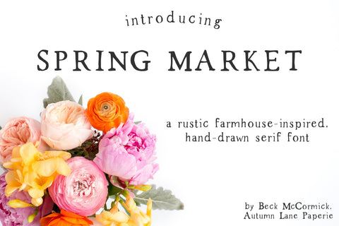 The Market Duo - Rustic Farmhouse Sans & Serif Font Beck McCormick 