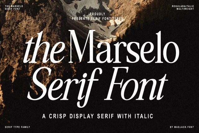 The Marselo Serif Font Font muhammadzeky 