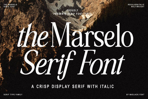 The Marselo Serif Font Font muhammadzeky 