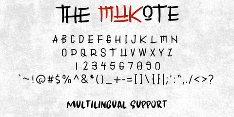 The Mukote Font Dm Letter Studio 