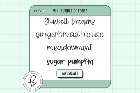 The Neat Handwriting Font Mini Bundle Font Beck McCormick 