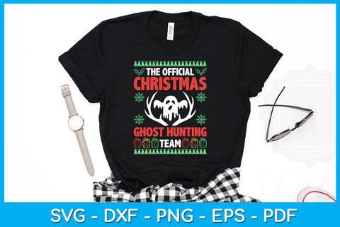 The Official Christmas Ghost Hunting Team SVG PNG PDF Cut File SVG Creativedesigntee 