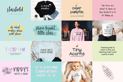 The Painted Banner Font Bundle Font Beck McCormick 