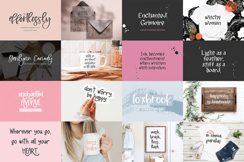 The Painted Banner Font Bundle Font Beck McCormick 