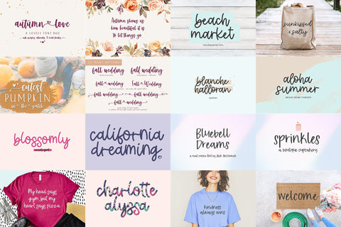 The Painted Banner Font Bundle Font Beck McCormick 
