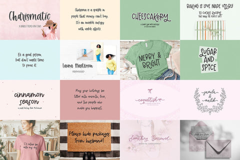 The Painted Banner Font Bundle Font Beck McCormick 