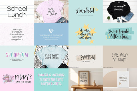 The Planner Font Bundle Font Beck McCormick 