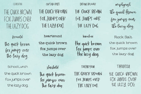 The Planner Font Bundle Font Beck McCormick 