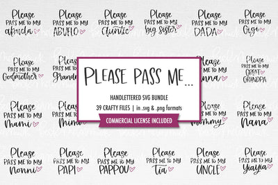 The Please Pass Me to My ... Family SVG Bundle SVG Beck McCormick 