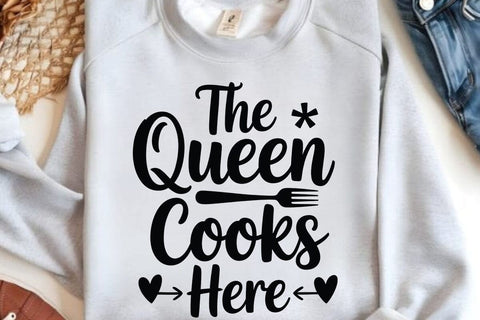 The Queen Cooks Here SVG Angelina750 