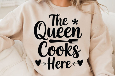 The Queen Cooks Here SVG Angelina750 