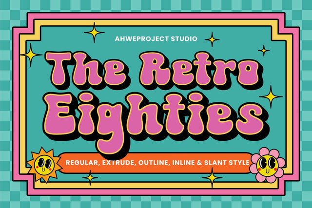 The Retro Eighties Font ahweproject 