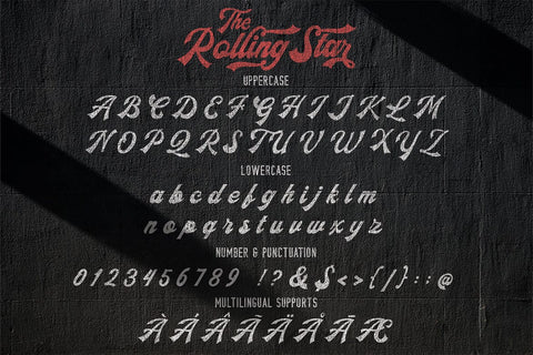 The Rollingstar - Bold Script Font studioalmeera 