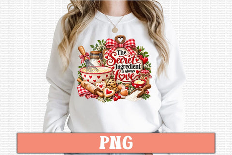 The Secret Ingredient Is Always love PNG Sublimation Craftlabsvg24 