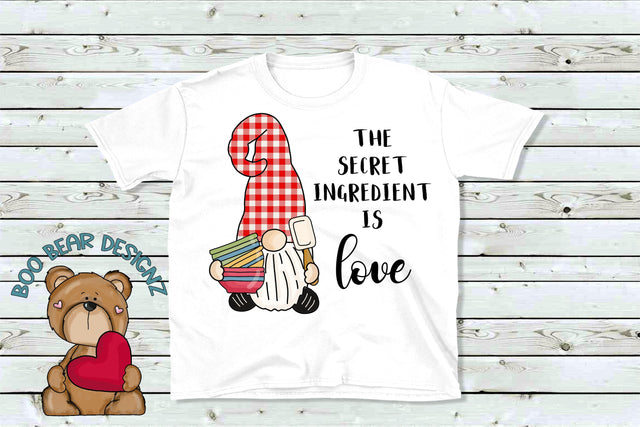 The Secret Ingredient is love Sublimation Boo Bear Designz 