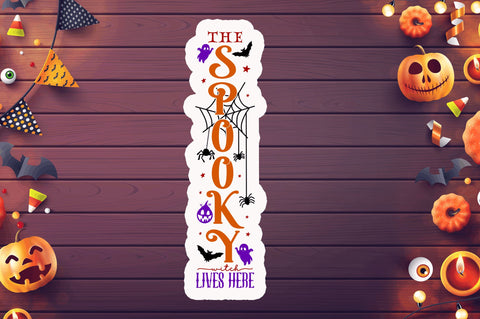 The spooky witch lives Stickers Design Sublimation Regulrcrative 
