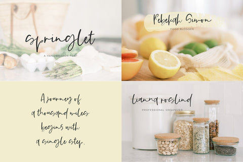 The Spring Font Bundle Font Beck McCormick 