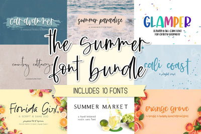 The Summer Font Bundle Font Beck McCormick 