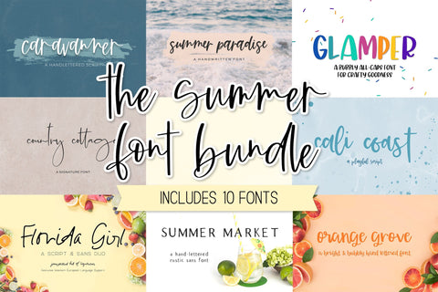 The Summer Font Bundle Font Beck McCormick 
