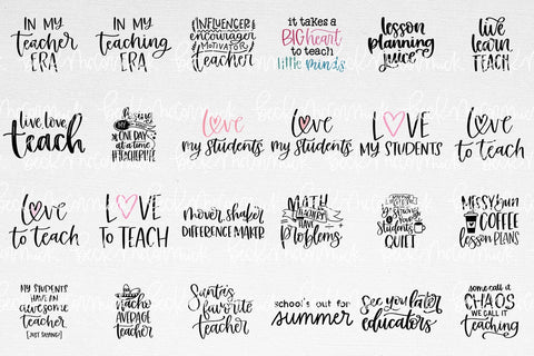 The Teacher SVG Bundle SVG Beck McCormick 