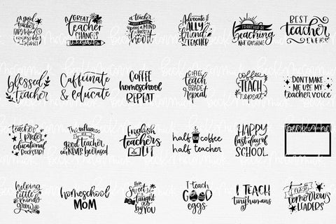 The Teacher SVG Bundle SVG Beck McCormick 