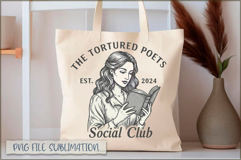 The tortured poets est 2025 social club Tote bag Sublimation Shetara Begum 