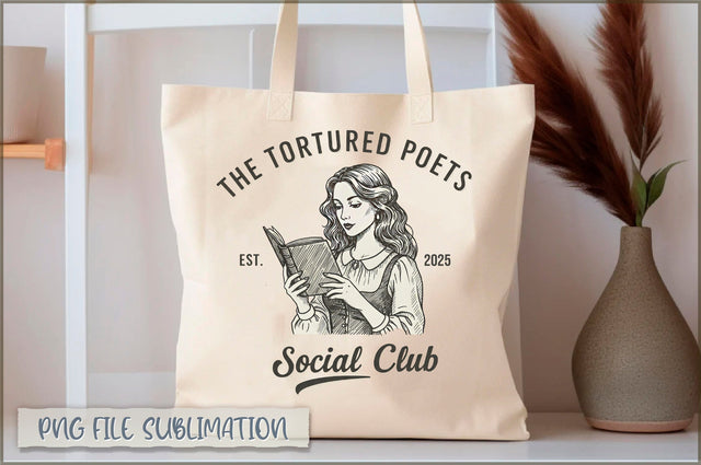 The tortured poets est 2025 social club Tote bag Sublimation Shetara Begum 