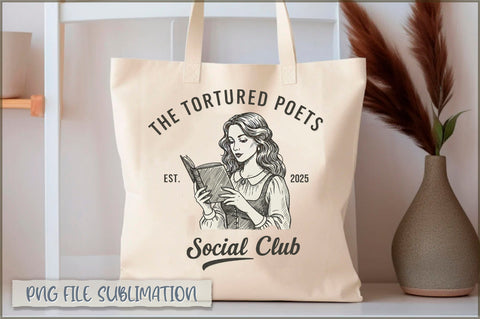 The tortured poets est 2025 social club Tote bag Sublimation Shetara Begum 