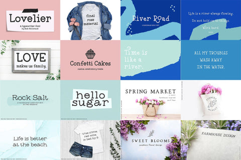 The Typewriter Font Bundle Font Beck McCormick 
