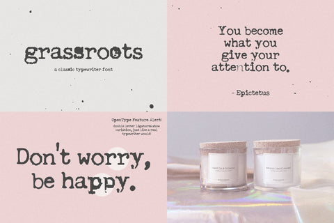 The Typewriter Font Mini Bundle Font Beck McCormick 