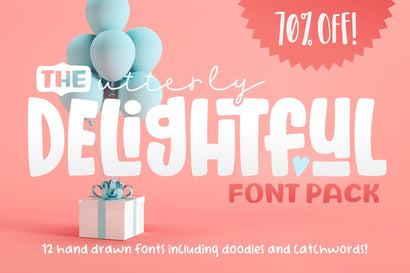 The Utterly Delightful Font Pack Font Denise Chandler 