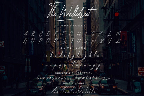 The Wallstreet - Signature Font Font studioalmeera 