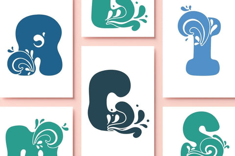 The Wave - Groovy decorative font Font AnningArts Design 