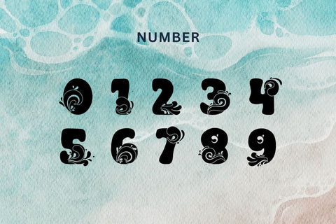 The Wave - Groovy decorative font Font AnningArts Design 