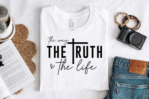 The way the truth the life Sleeve SVG Design, Christian Sleeve SVG, Faith SVG Design, Jesus Sleeve SVG SVG Regulrcrative 