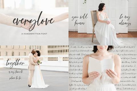 The Wedding Font Bundle Font Beck McCormick 