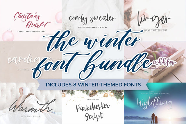 The Winter Font Bundle Font Beck McCormick 